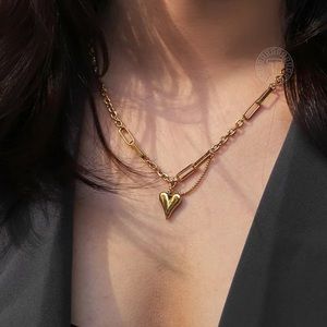 GP heart pendant necklace